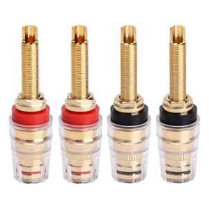 Bevenbi Gold Plated Audio Cable Connector Amplifier Terminal Banana Speaker Plug Jack Banana Binding Post Speaker Terminal
