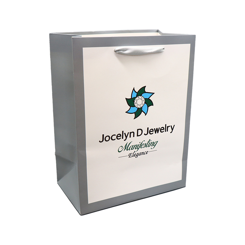 Custom Printed Your Own Logo Cardboard Packaging White Brown Black Kraft Gift Craft Shopping Paper Bag With Handles