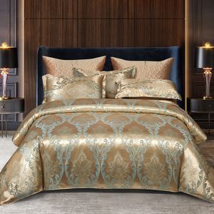 Jacquard printed satin bedding bedsheet bedding set duvet cover polyester fabric home textile bedding