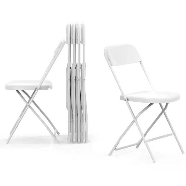 Zhongshan Jurui Technology Co., Ltd. Outdoor White Folding Chair Stackable Plastic Design Wedding Chair Foldable Event Chair