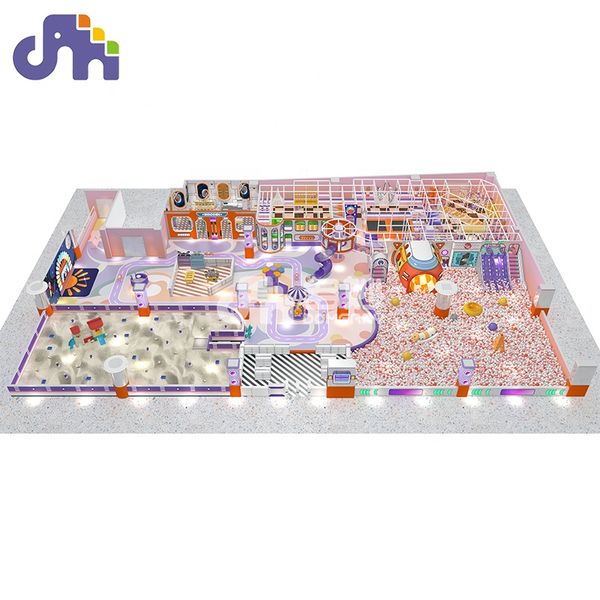 New design 1000m*m customized commercial children soft play ground playground equipment slide play park indoor play equipment