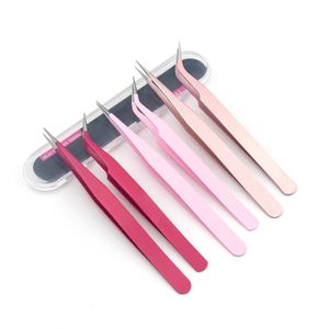 Professional Volume Lash Extension Tweezers Set Private Label Tweezers For Eyelash Extension