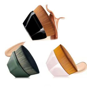OEM Blending Cream or Smooth Powder Cosmetics Top Flat Face Brush Liquid Powder Foundation Makeup BrushPopular