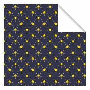 Xmas Party Supplies Metal Package Dark Blue Sky Glitter Star Decorating Christmas Gifts Wrapping Paper