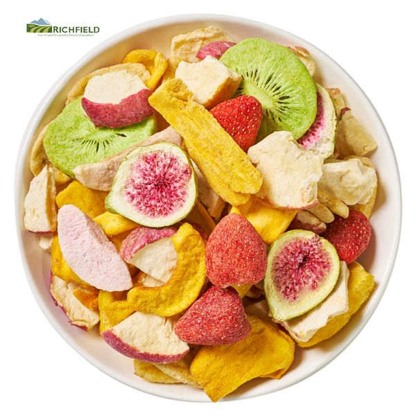 Factory Wholesale Bulk Freeze Dried Mixed Fruits Mango Banana Durian Apple Strawberry Freeze Dried Fruit