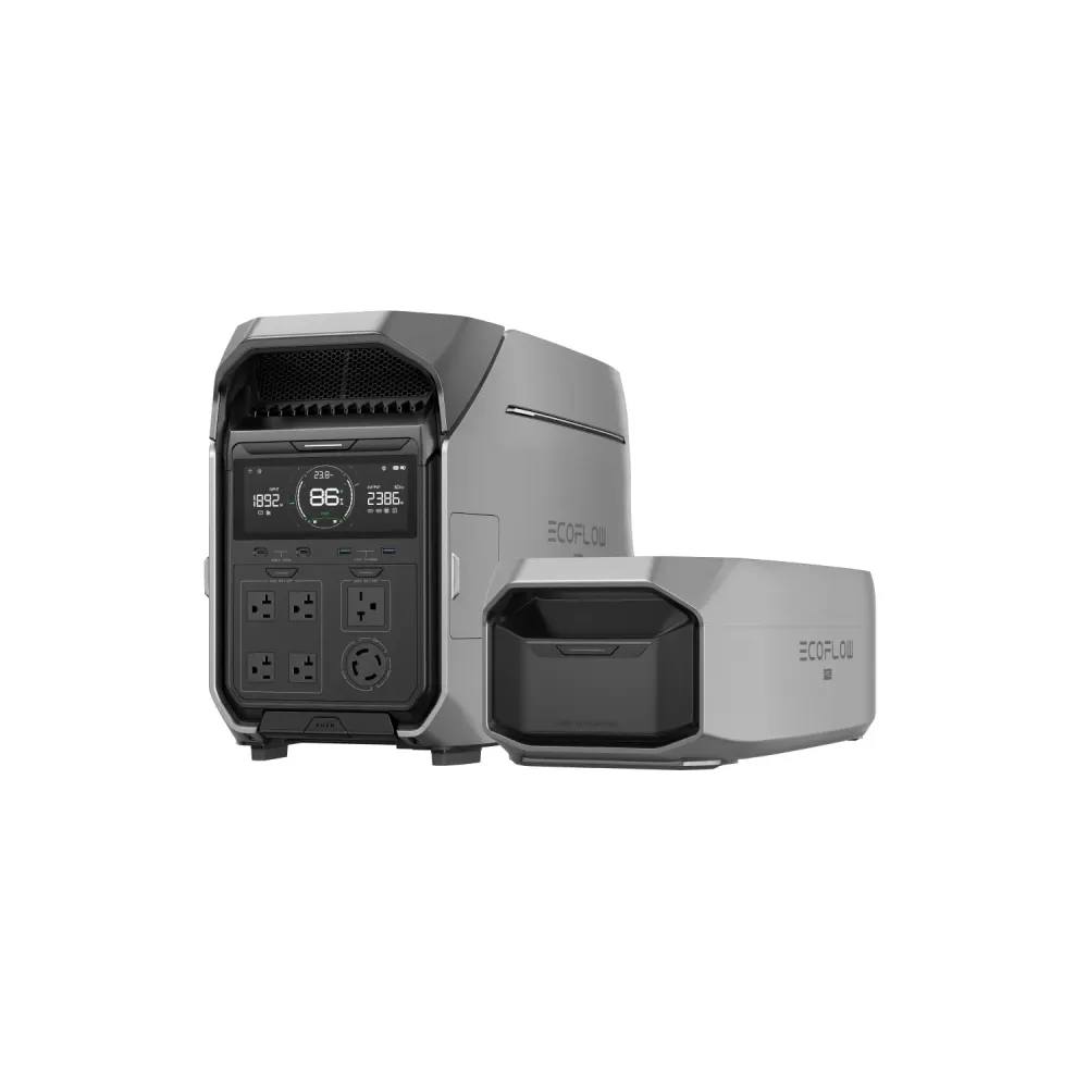 Trendybazket Electronics EF ECOFLOWSS DELTA Pro 3 Portable Power Station 8KW with Extra Battery, 120/240V 4000W AC Output, Solar Generator for Home Use