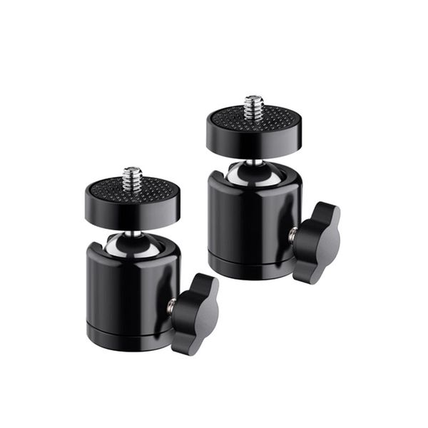 1/4'' Screw 360 Degree Swivel Mini Ball Head  DSLR Camera Tripod Ball head Stand Adapter Light Bracket Photography Accessories