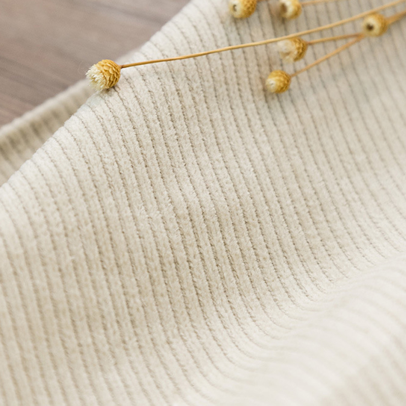 Wholesale fabrics supplier cotton cvc jumbo 8w stretch 97% cotton 3% spandex corduroy fabric jacquard for dresses