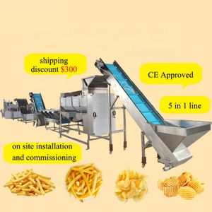 High quality fully automatic frozen french fries processing equipment machinery production line