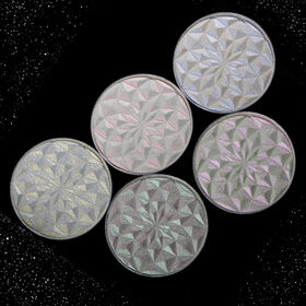 Diamond Glow Holographic Highlighter Makeup Palette Custom Logo Duo-Chrome Highlighter Wholesale