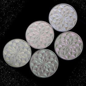 Diamond Glow Holographic Highlighter Makeup Palette Custom Logo Duo-Chrome Highlighter Wholesale