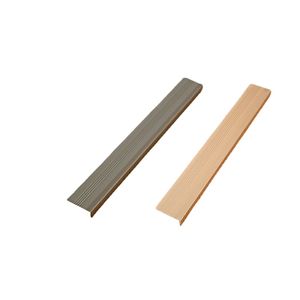 Aluminum alloy 7-font trimming strip Wood floor rectangular flange strip aluminum alloy L-shaped closing strip