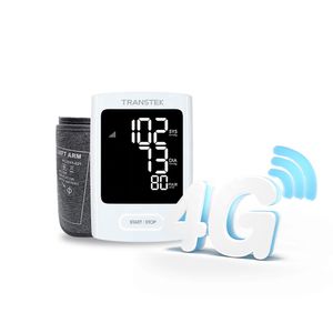 Transtek telehealth 40-52 cm (15.7-20.5") wide-range home 4G blood pressure monitor with upper arm adjustable wide range BP cuff