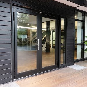 Aluminum swing door hinged single doors french style casement door