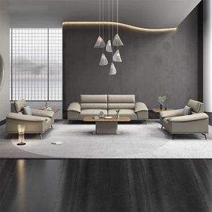 Liyu wooden modern designs italian nordic style sofa leather visitor furniture set modern home single office sofa set