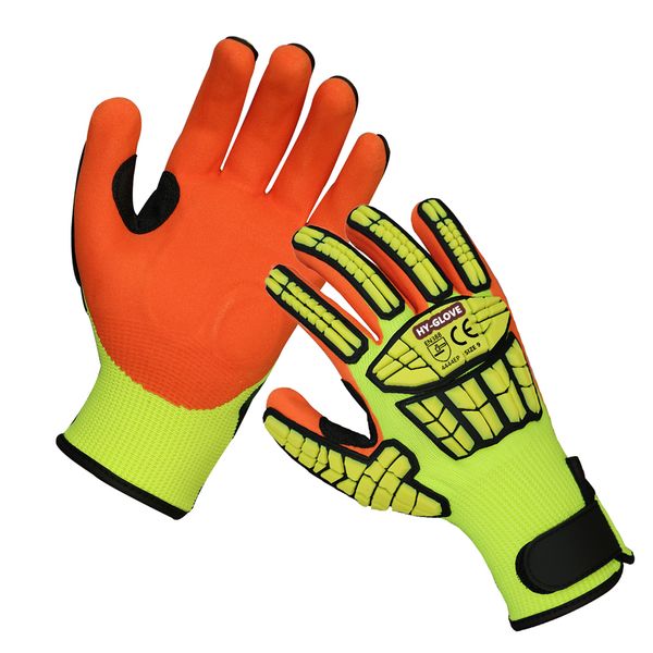 Multi-task Good Grip Mining Oilfield Work Personal Protective Equipment Anti Vibration Cut and Impact Touchscreen Gloves