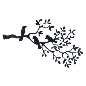 Home Metal Wall Decor Bird Metal Wall Art Black Bird Wall Hanging Decoration Used for Home Decoration and Housewarming Gift