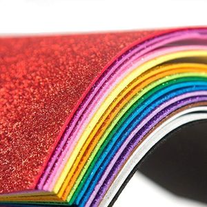Hot Selling DIY Crafts Decoration Cardstock Paper Pack 10 Sheets A4 Creative Colored Sparkly Gold Glitter Card Stock