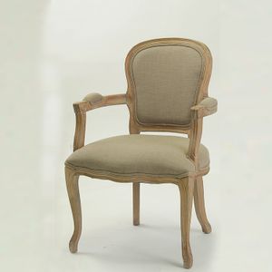 home furniture general use fabric chair dining room wooden armchair(CH-901-OAK)