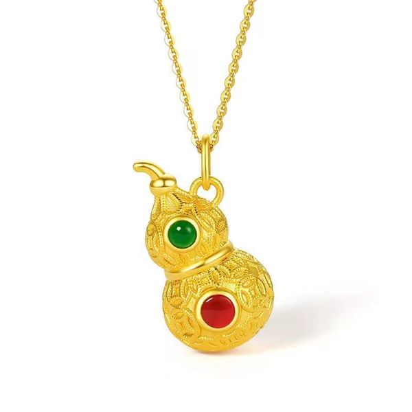 Luxury Fashion Real AU750 Pure 18K Gold Necklace Women Ladies Female Bridal Engagement Wedding Fine Jewelry