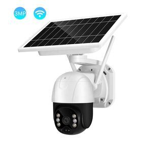 BESDER 3MP Low Power Consumption Wifi Solar PTZ Outdoor Surveillance IP Camera PRI Detection 4X Zoom Speed Dome  Camera