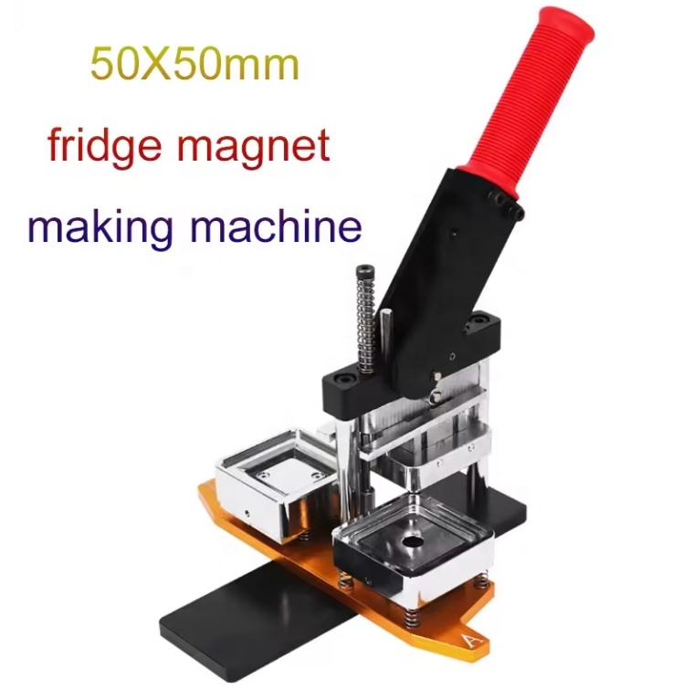 Square Fridge Magnet Making Machine Kit Including materials and paper cutter