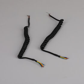 5-core PU spiral cable Retractable coil power cable