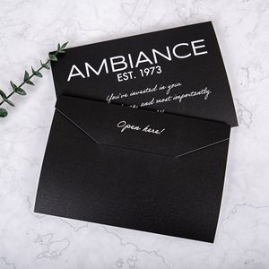Customized Print Logo Business After Sale Service Envelope Thank You Card Paper Envelope
