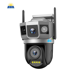V380 New Model Network Camera SC23-G Black Silver 4MP CCTV Wireless IP Security Smart Home Outdoor 4G PTZ Dual Lens Camera
