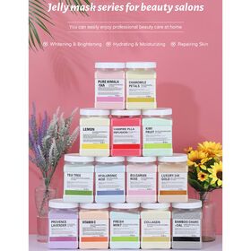 Soft Film Powder Hydro Jelly Mask Powder Anti-aging Brighten Peel Off Facial Mask Crystal 24K Gold Flower Petal Mask Powder 650g