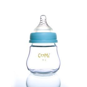 Factory customized Baby Feeding Bottle Borosilicate glass standard wide neck bottle