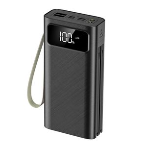 30000mah portable power bank high capacity power banks ready to ship powerbank with cable custom logo