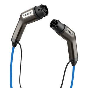 Carmust Mode3 5m Straight Tuv Cord 32a Long Electric Vehicle Station Ac Ev Charging Cable With Type1 Plug To Type 2 Male Plug