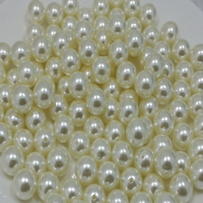 Yiwu Xiangxing E-Commerce Co., Ltd. Hot Sale High Quality Diy Necklace Bracelet Dressing Gifts Beige White Abs Plastic Round Loose Pearl Beads