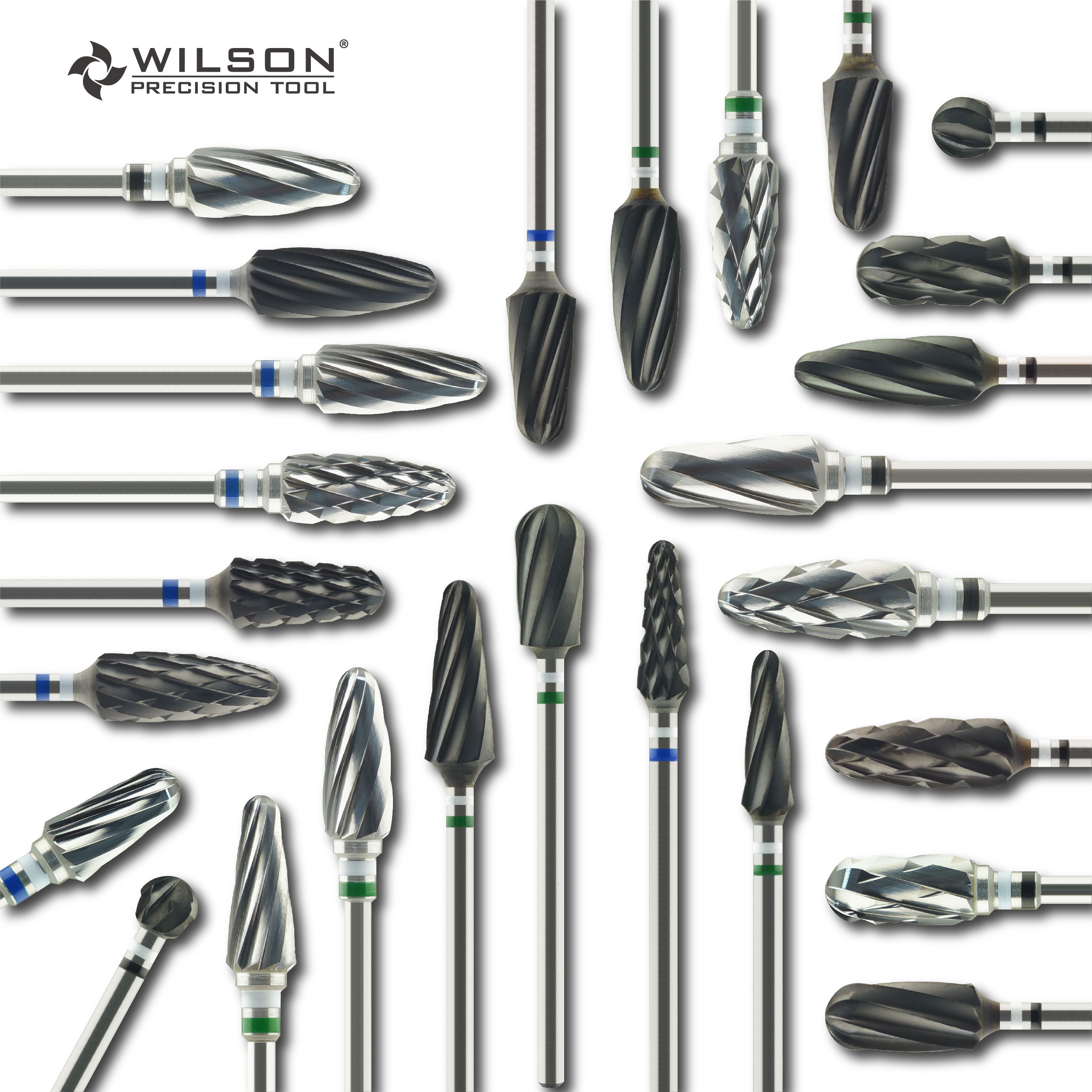 Shanghai Well-Sun Precision Tool Co., Ltd. HP-Tungsten carbide lab burs for Plaster CVD diamond coating plain cut cross cut Burr for Dental Use carbide drill nail bit