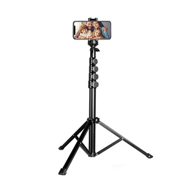 The best 1.6m mini tripod stand photographic extendable selfie stick tripod with led ring light rotating tripod