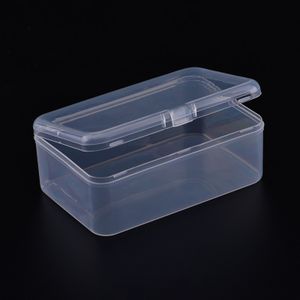 Plastic PP Transparent Empty Case with Cover Fishing Lure Bait Tackle Box Packaging Parts Storage Container