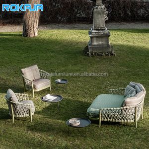 Modern Outdoor Rattan Sofa Set Office Leisure Sofa Coffee Table  1+1+2 Seater Garden Toffee Chair Combination Outdoor Furniture