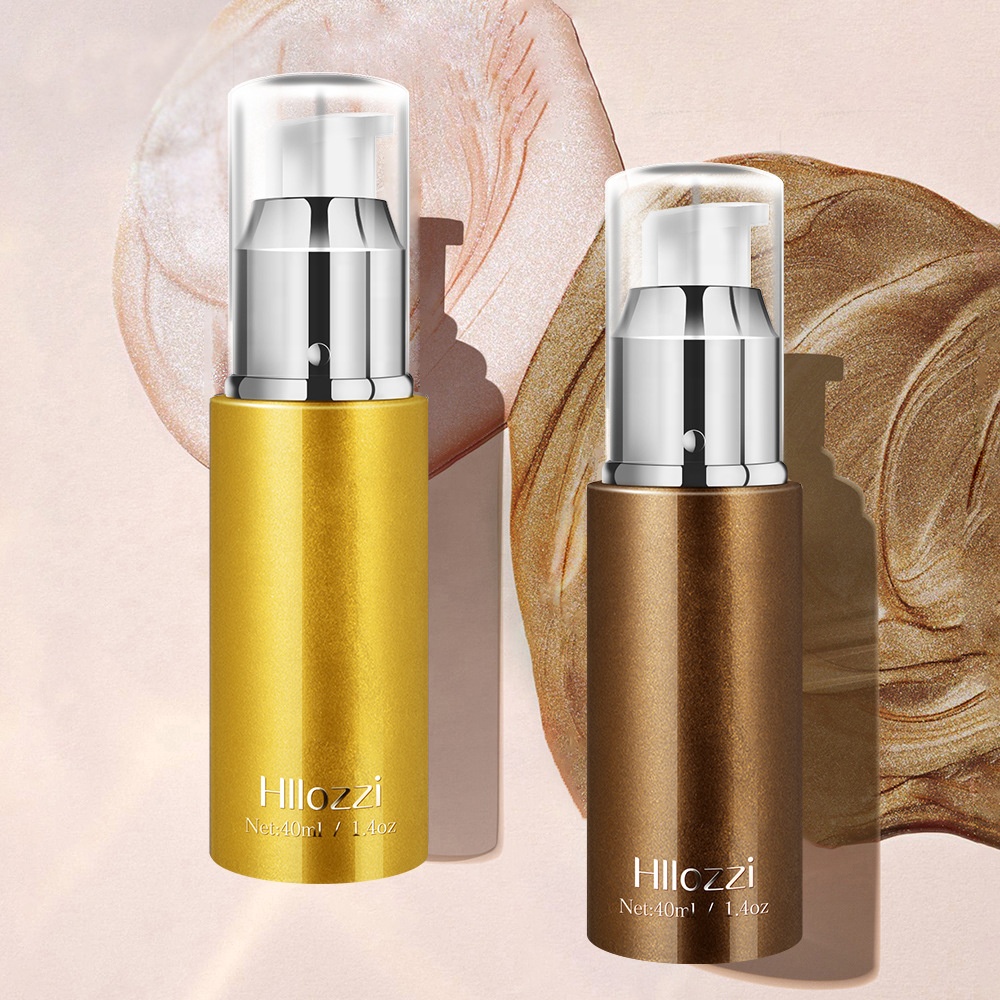Guangdong Sanrui Cosmetics Group Co., Ltd. Wholesale Makeup Natural Glow Brightening Bronzer Tanning Highlighter Liquid Glitter Face Body Shimmer Oil