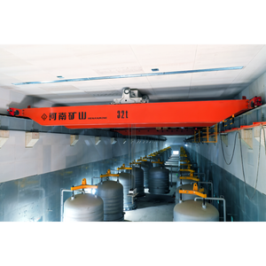 European 25ton-35ton Electric QD Double Girder Overhead Crane 20m Lifting Bridge New Condition Crab Feature 5ton Gear PLC Motor