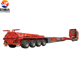 JT brand wind blade extendable trailer steering axles windmill turbine telescopic low flatbed lowbed trailers