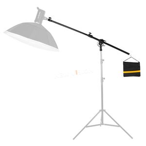 Pro 84-148cm / 33"-58" Studio Photo Telescopic Boom Arm Top Light w/ Sandbag for Speedlite / Bear Weight About 10KG