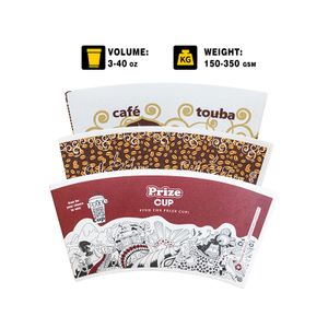 PE/PLA coated paper cup raw material single wall hot drink paper cup fan 3-40oz raw materials for paper cups manufacturing