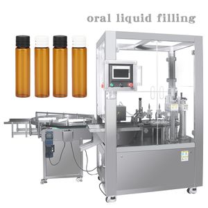 Factory customized automatic bottle 1-10ml oral liquid bottle double-head filling and capping machine