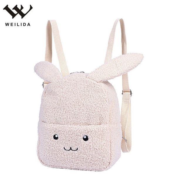 Plush Cute Cartoon Character Backpack High Quality Custom School Girls Children Kids 3d Backpacks Fashion Backpack Terry Fabric