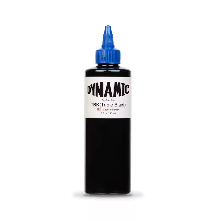 2023 Hot Sale Original Dynamic TBK 8 oz triple black color tattoo ink 240ml
