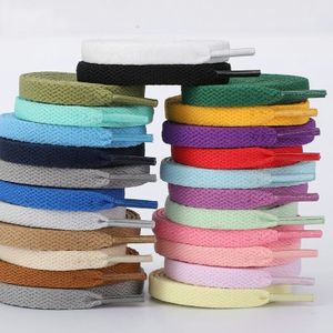 8 mm 30"-72" Length 36 Multiple Colors  Single Layer Thick Precise Shoelaces Flat Shoe Laces For Sneakers