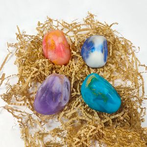 110g Wholesale Ready Stock Natural Gemstone Crystal Soap Stone Shaped Jabones Artesanales  Soap