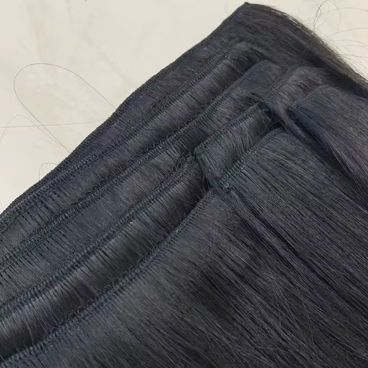 Full Set Clip-in Human Hair for Extensions Hair Dropshipping Unprocessed Human Bulk Virgin Hair