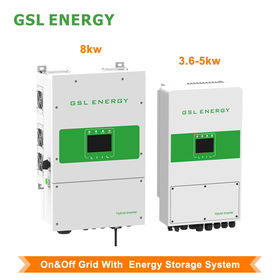 Solar Energy Inverter On Off Grid Hybrid Solar Inverter 3.6Kw 5kw 8Kw Single Phase Solar System